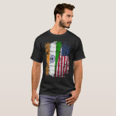 T-shirt India USA Flag - Indian American (Devant entier)