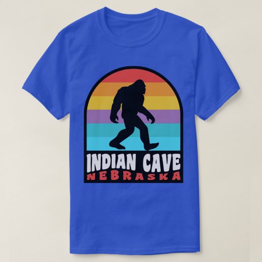 T-shirt Indian Cave State Park Nebraska Bear Badge (Design devant)