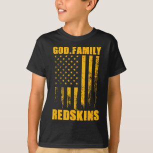 T-shirt Indian Creek Redskins Dieu. Famille. Vintage Drape