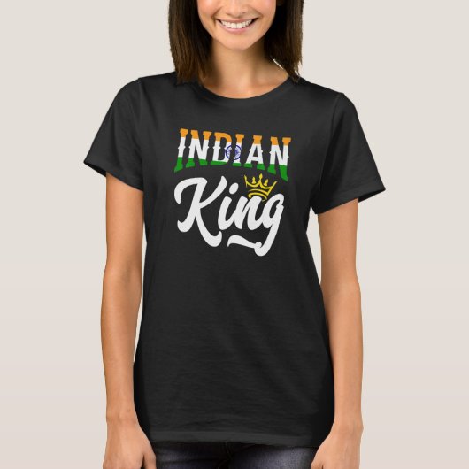 T-shirt Indian King India Indian India Flag Premium (Devant)