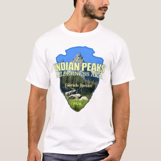 T-shirt Indian Peaks WA (pointe de flèche) (Devant)