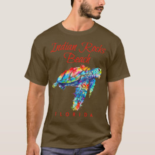 T-shirt Indian Rocks Beach Floride Aquarelle Tortue de mer