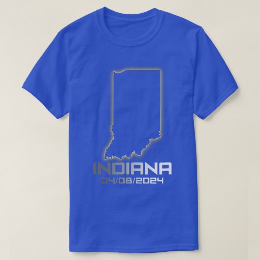 T-shirt Indiana America Astronomy Total Solar Eclipse 2024 (Design devant)