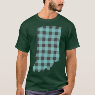 T-shirt Indiana carreauté en menthe