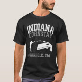 T-shirt Indiana Cornstar Lucky Cornhole Tournament (Devant)