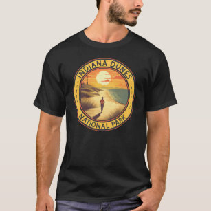 T-shirt Indiana Dunes National Park Travel Art Vintage