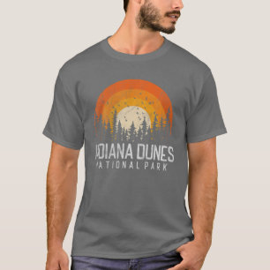 T-shirt Indiana Dunes US National Park Vintage Retro Les a