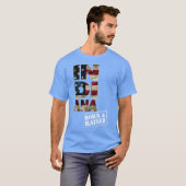 T-shirt Indiana Gift Born And Raised Strong Awesome Design (Devant entier)