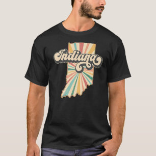 T-shirt Indiana Home Etat US Vintage Retro Pays Patrio