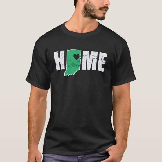 T-shirt Indiana Home USA America State (Devant)