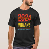 T-shirt Indiana IN Total Solar Eclipse 2024 4 Premium (Devant)