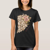 T-shirt Indiana Leopard Pattern Map Leo State Of Indiana (Devant)