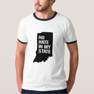T-shirt Indiana : Pas de haine dans mon État