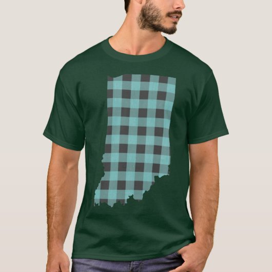 T-shirt Indiana Plaid in Mint (Devant)
