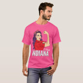 T-shirt Indiana State Teacher Red For Ed Redfored I Teach  (Devant entier)