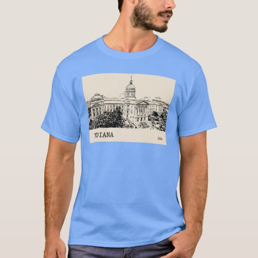 T-shirt Indiana State USA Oversized 2 (Devant)