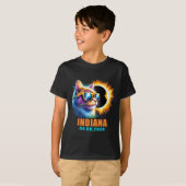 T-shirt Indiana Total Solar Eclipse 2024 Cat Solar Eclipse (Devant entier)