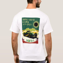 Indiana Travel Poster Eclipse à deux côtés