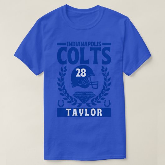 T-shirt Indianapolis Colts Taylor 28 American (Design devant)