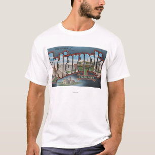 T-shirt Indianapolis, Indiana - grandes scènes 3 de lettr