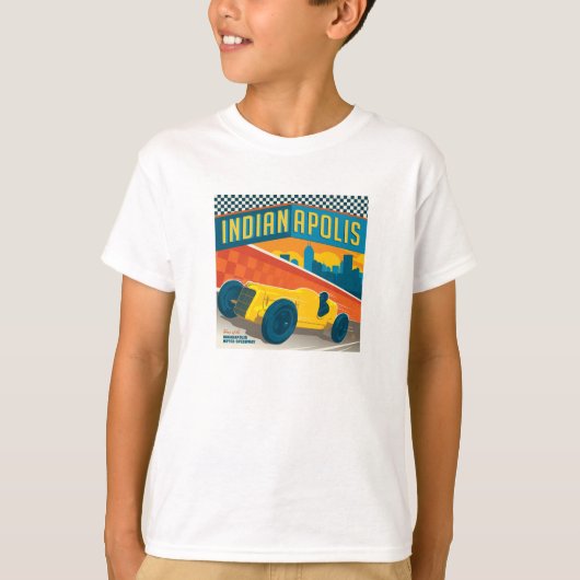 T-shirt Indianapolis, Indiana | Vintage Racer (Devant)