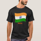 T-shirt India's Bharat Indian Waving Flag (Devant)