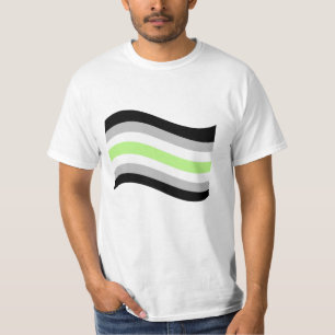 T-shirt Indicateur agender Pride Wavy