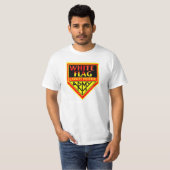 T-shirt indicateur Armyu de Garrett de drapeau blanc (Devant entier)