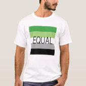 T-shirt Indicateur Aromantique EQUAL (Devant)