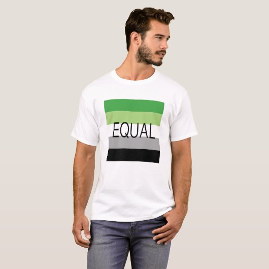 T-shirt Indicateur Aromantique EQUAL (Devant entier)