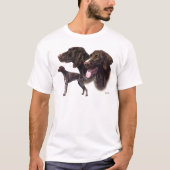 T-shirt Indicateur aux cheveux courts allemand (Devant)
