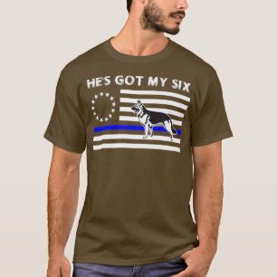 T-shirt Indicateur Betsy Ross de la ligne bleue mince de l