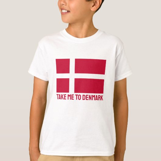 T-shirt Indicateur Danemark du texte personnalisé (Devant)