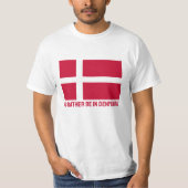 T-shirt Indicateur Danemark du texte personnalisé (Devant)