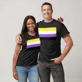 T-shirt Indicateur de fierté non binaire (Unisexe)