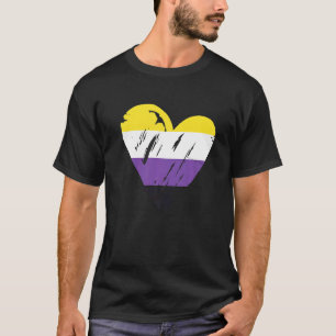 T-shirt Indicateur de fierté non binaire Indicateur de coe