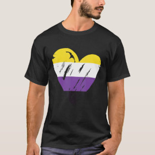 T-shirt Indicateur de fierté non binaire Indicateur de coe