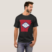 T-shirt Indicateur de forme d'état de l'Arkansas (Devant entier)