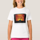 T-shirt Indicateur de niveau de sortie VU Meter Audio (Devant)