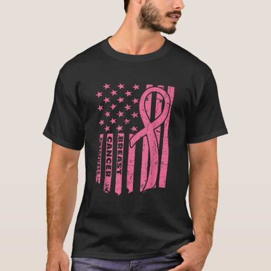 T-shirt Indicateur de sensibilisation au cancer du sein Ét (Devant)