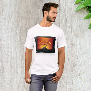 T-shirt Indicateur de sortie de VU-mètre, jauge de niveau