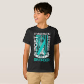 T-shirt Indicateur De Stress Traumatique turquoise Post-Ru (Devant entier)