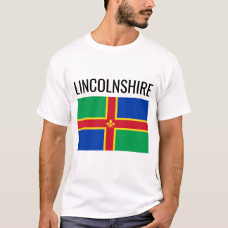 T-shirt Indicateur du comté de Lincolnshire // Anglais