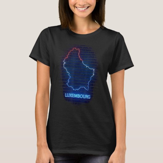 T-shirt Indicateur du pays LUXEMBOURG (Devant)