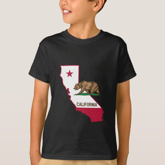 T-shirt Indicateur et drapeau de Californie (Devant)