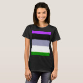 T-shirt Indicateur Falln Genderqueer Pride (Devant entier)