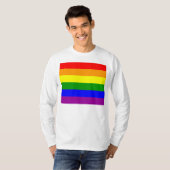 T-shirt Indicateur gay pride (Devant entier)