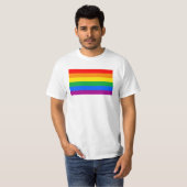 T-shirt Indicateur Gay pride traditionnel (Devant entier)