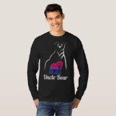 T-shirt Indicateur Lgbt Bisexual Uncle Bear Bi Pride (Devant entier)
