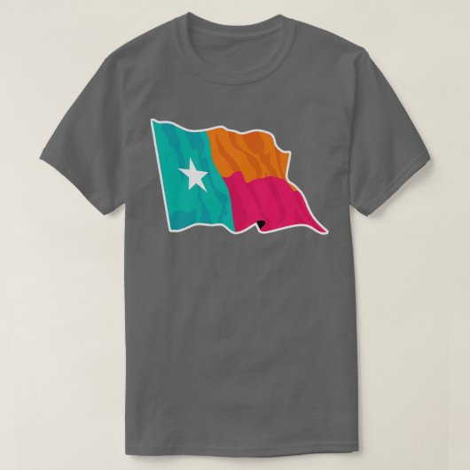 T-shirt Indicateur Lone Color Texas (Design devant)